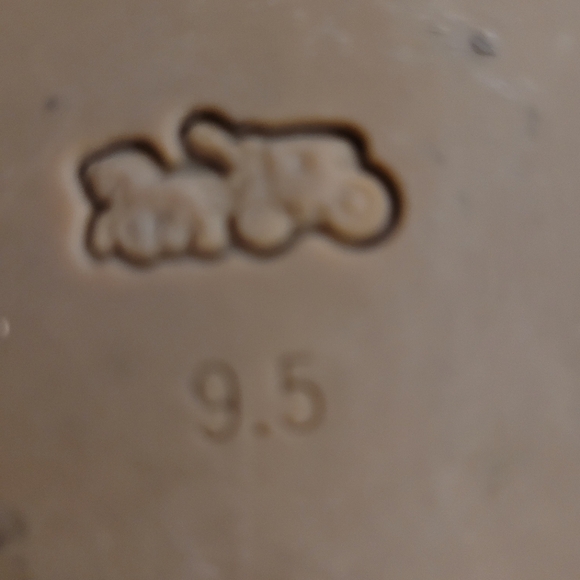 Coach Brown Double-Strap Sandals Size 9.5 Gold Hardware Slip On Monogram - Picture 3 of 3